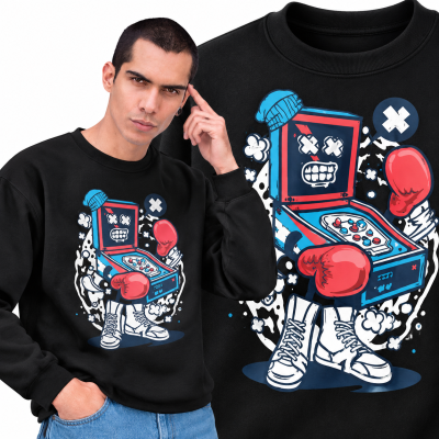 BLUZA ANIMOWANA  PINBALL BOXER
